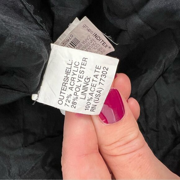 Zara Basic Black Strapless Balloon Cocktail Dress Sz S - Picture 5 of 6